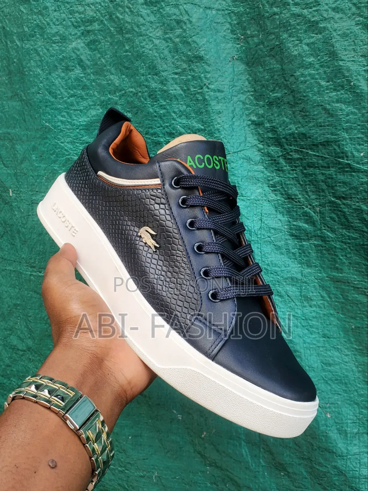Lacoste Leather Flat Casual Master Quality