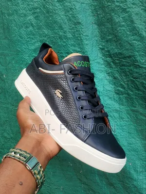 Lacoste Leather Flat Casual Master Quality