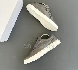 Boss Mens Flat Grey Leather Master Quality