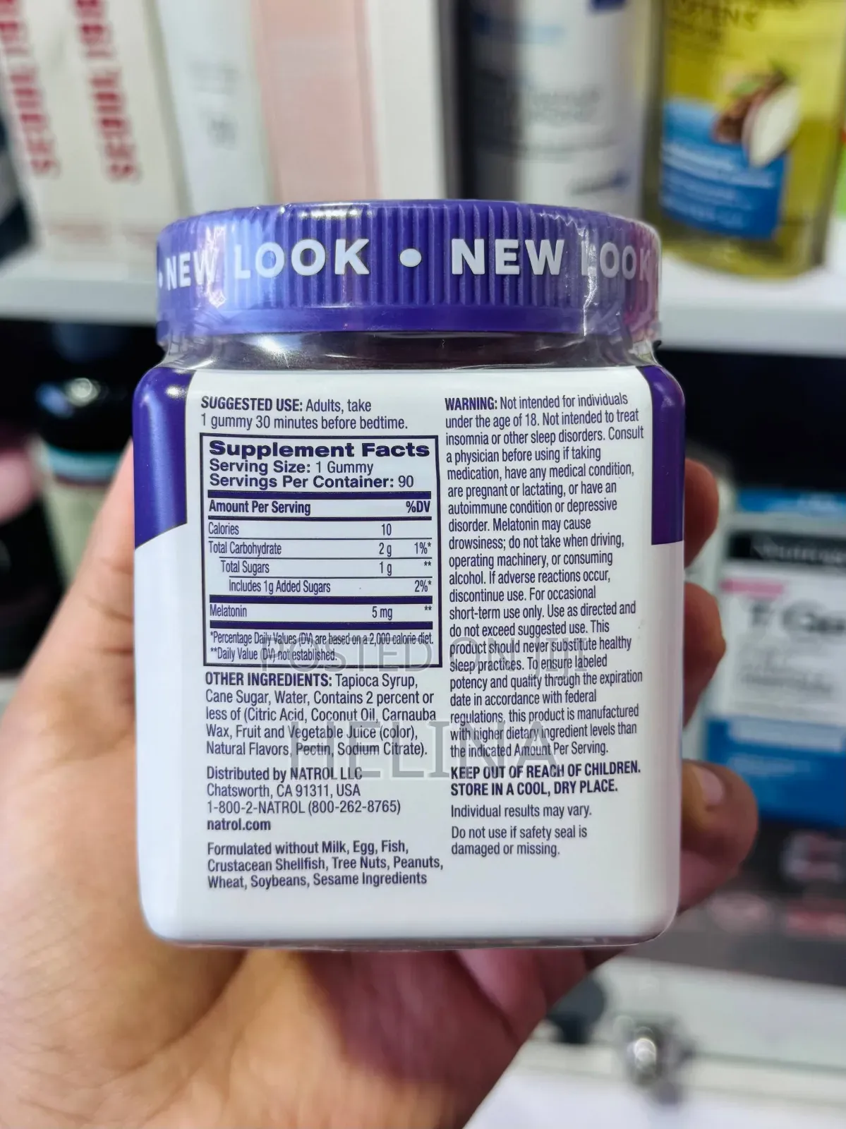 Natrol Melatonin 5mg Gummies in Strawberry Flavororiginal From Usa