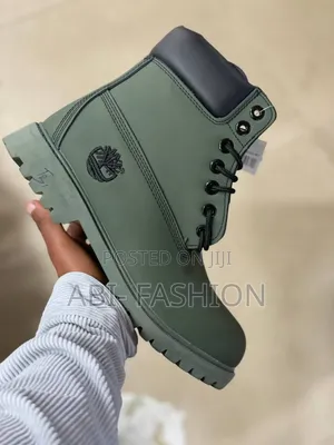 Timberland Navy Green Boots #Color Navy Green