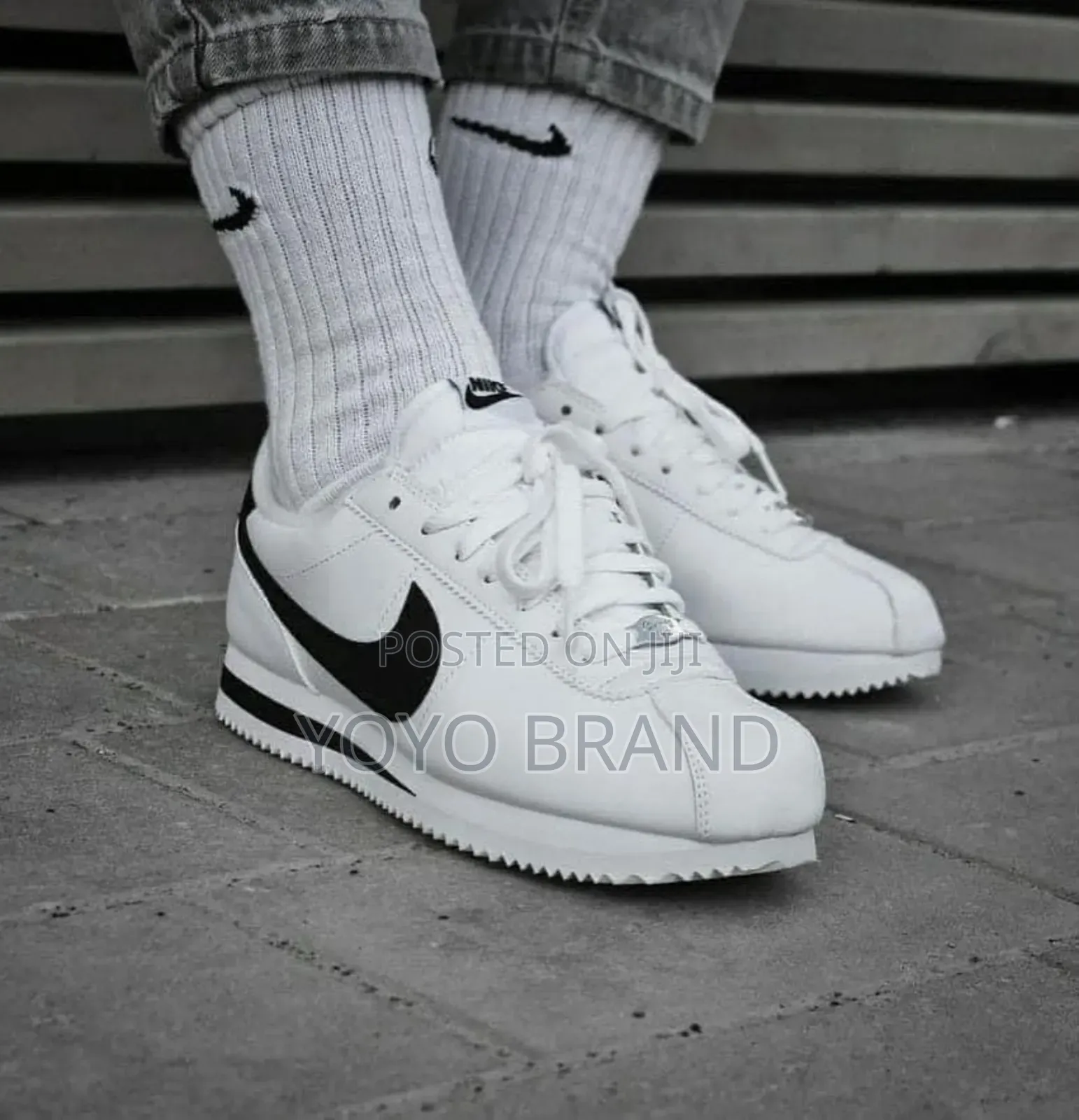 Nike Coretz Basic Sl White Black Fashion Sneaker