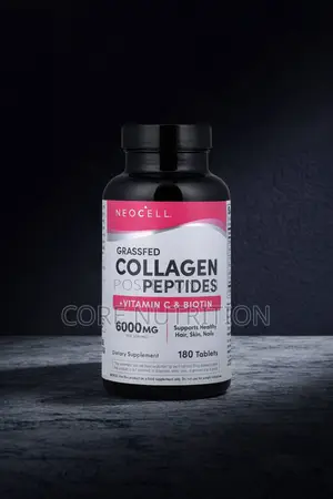 Neocell Collagen Peptides + Vitamin C and Biotin ,6000mg ,180 Tablets