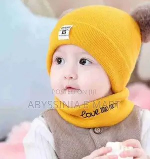 Baby Hat Beanie Cap Scarf Set
