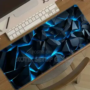3d Lined Iceberg Rock Themed Mouse Pad for Gamers Office - Desk Mat