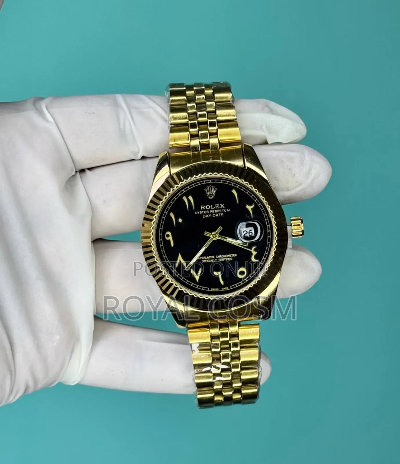 Arabic Dial Face Rolex Day Date Men's Watches