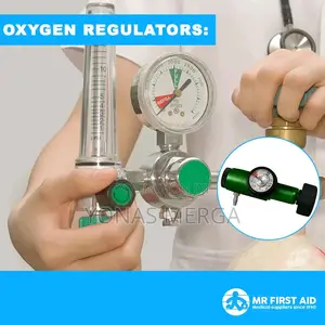 Oxygen Inhaler Pressure Reducer Regulator Flow Meter Gauge External