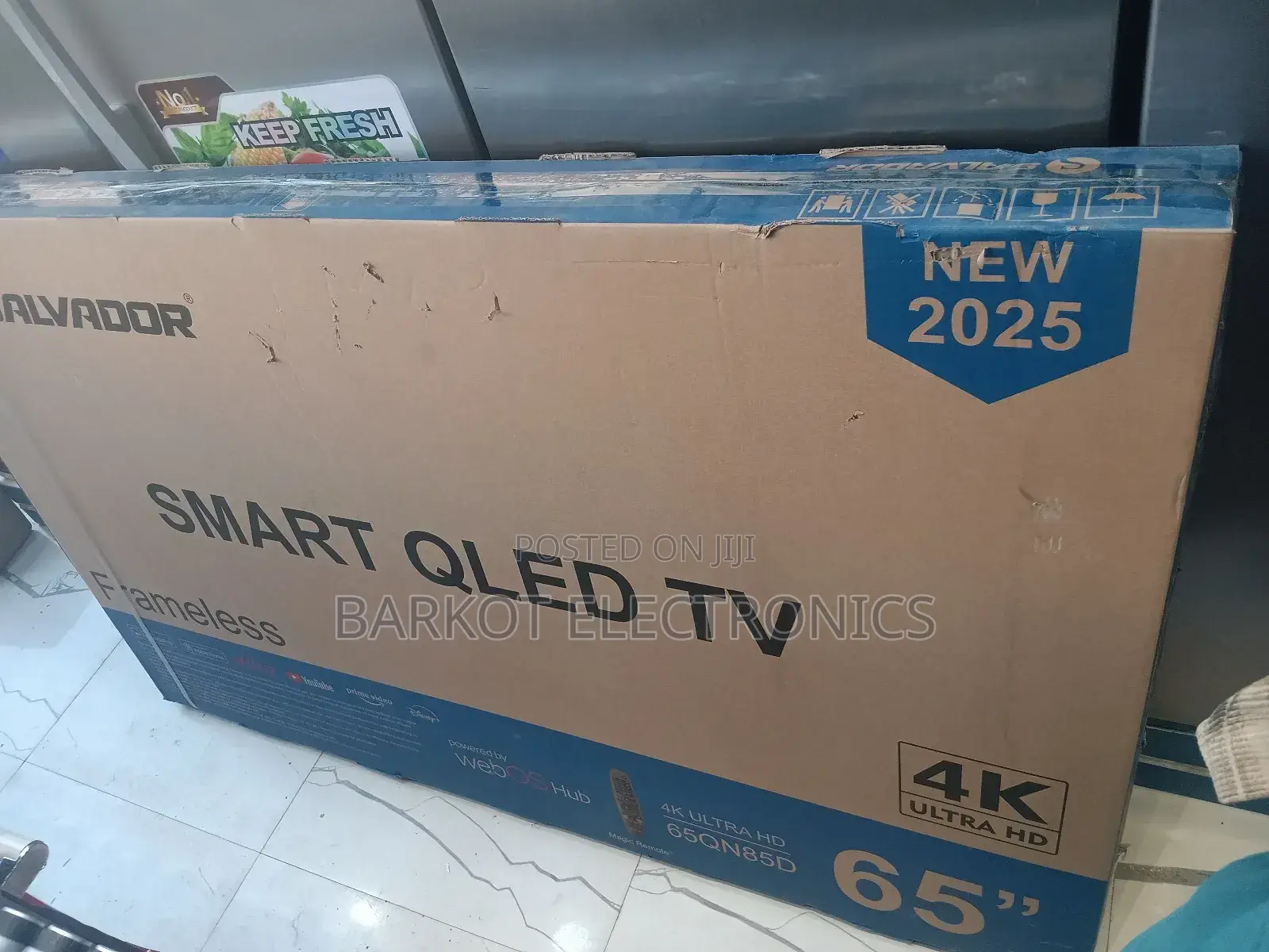 Salvadoor Smart Tv 65 Inch Andraid Framless Tv 2025 Model