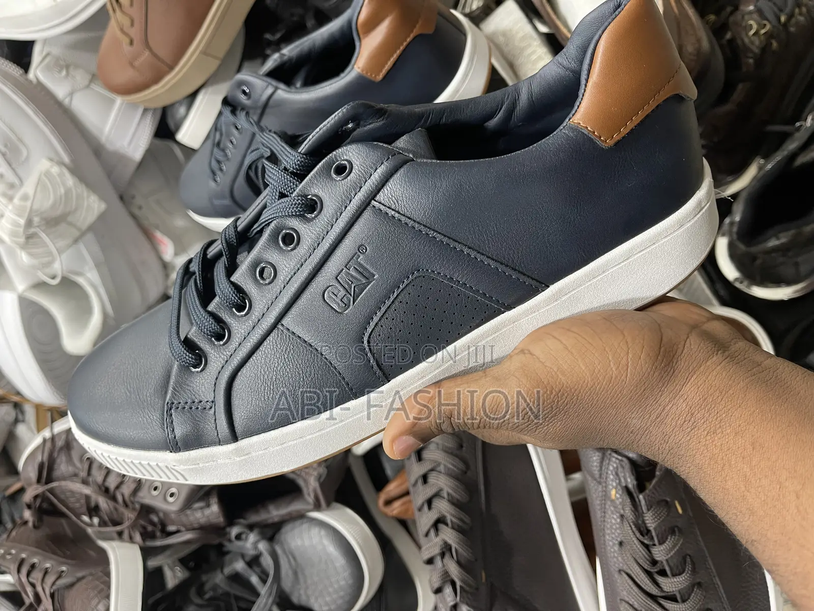 Cat Blue Flat Shoe