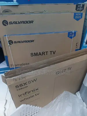 Salvadoor Smart Qled Tv 65 Inch Android Framles Tv 2025 Model Brand