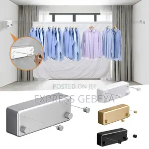 Double Rope Retractable Clothesline ልብስ በትንሽ ቦታ ማድረቅ የሚያስችል አስደናቂ ማስጫ