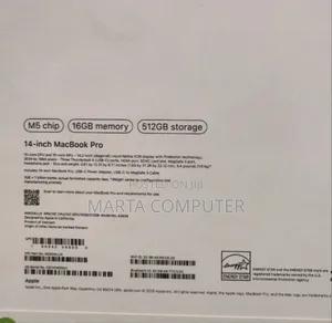 New Laptop Apple MacBook Pro 16GB Apple M5 SSD 512GB