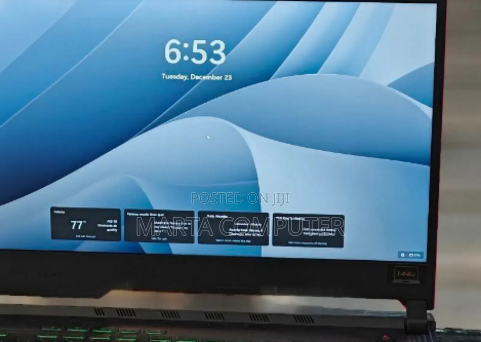 New Laptop Asus ROG Zephyrus G15 32GB Intel Core I7 SSD 512GB