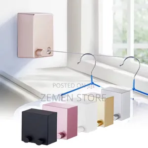 Double Retractable Clotheslines | ባለ ሁለት ገመድ ተስቦ የሚገባ የልብስ ማድረቂያ