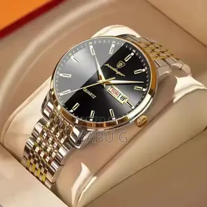 Poedagar Man Watch Waterproof Luminous Date Week