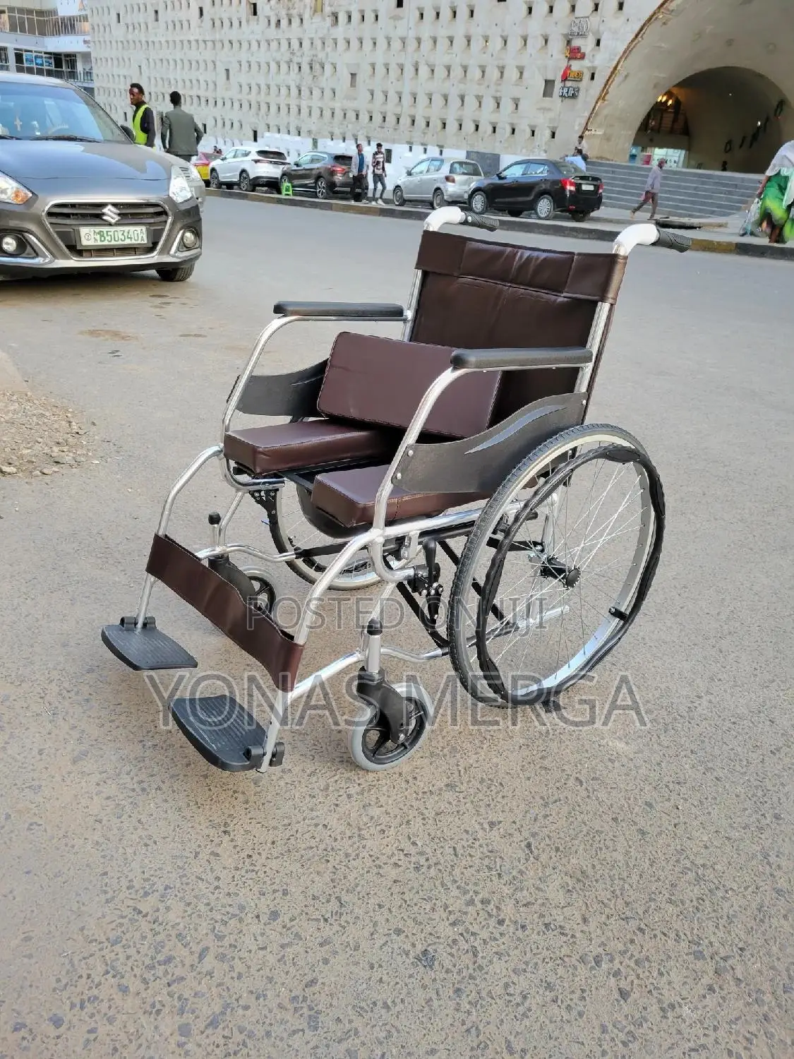 Toilet Wheelchair//.Steel Manual Wheelchair (Wc070s)