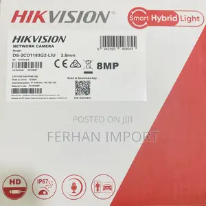Hikvision Ds-2cd1183g2-Liu 8mp Smart Hybrid Light Ip Dome Camera.