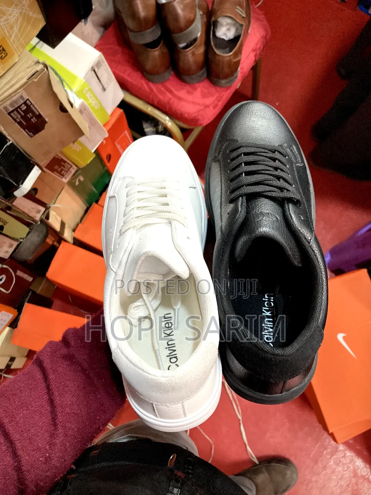 Calvin Shoes White And Blake