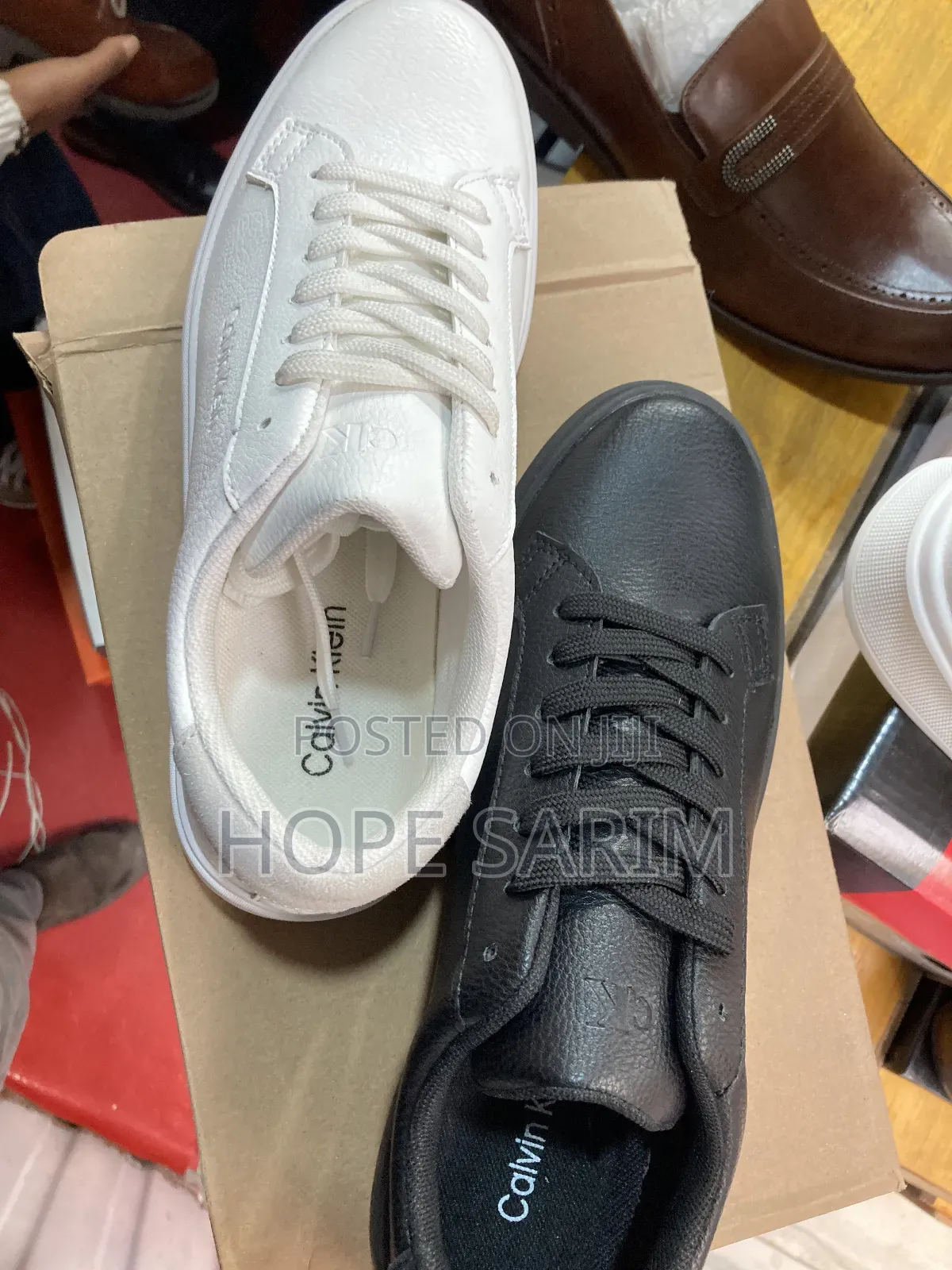 Calvin Shoes White And Blake