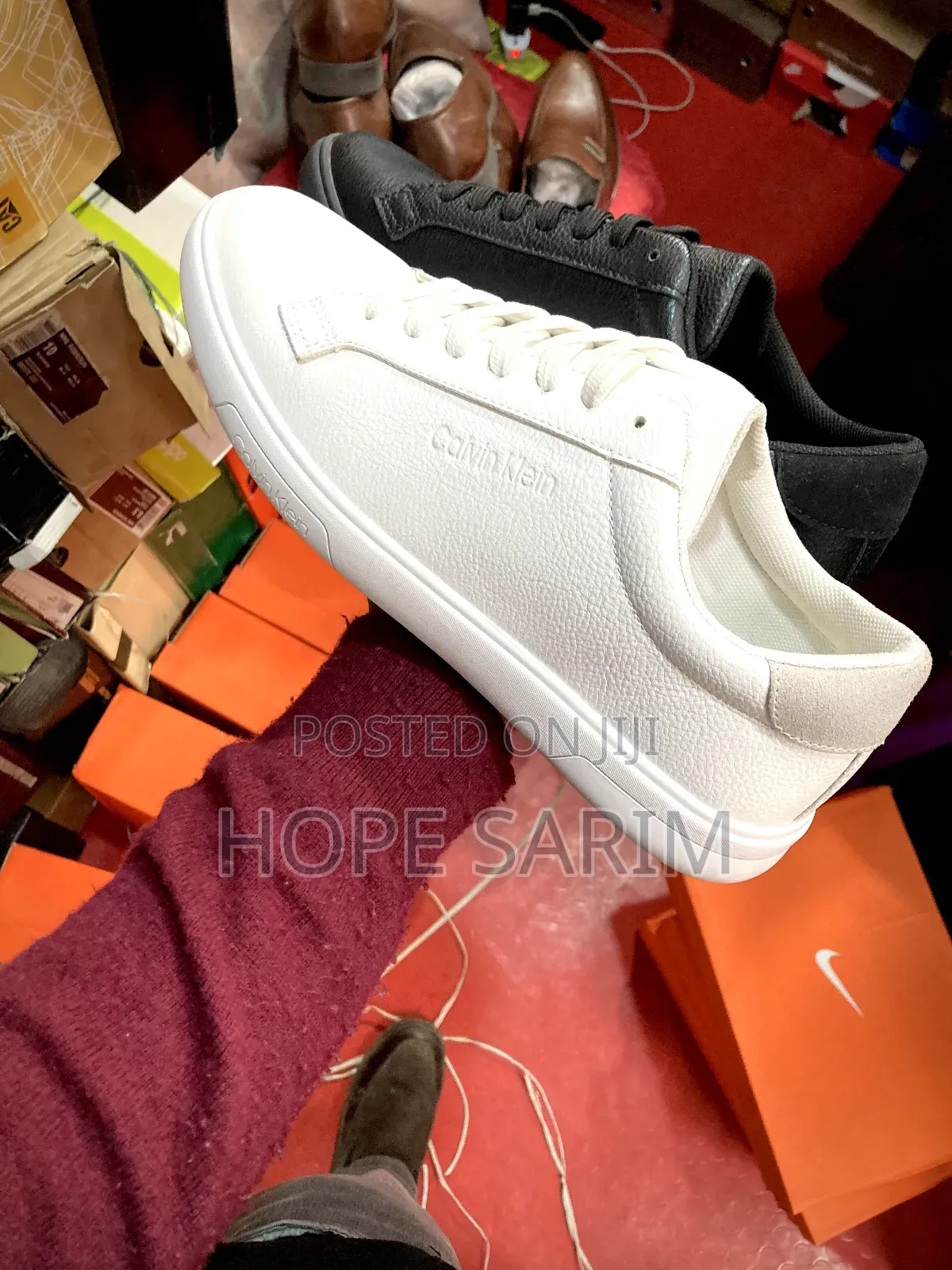 Calvin Shoes White And Blake