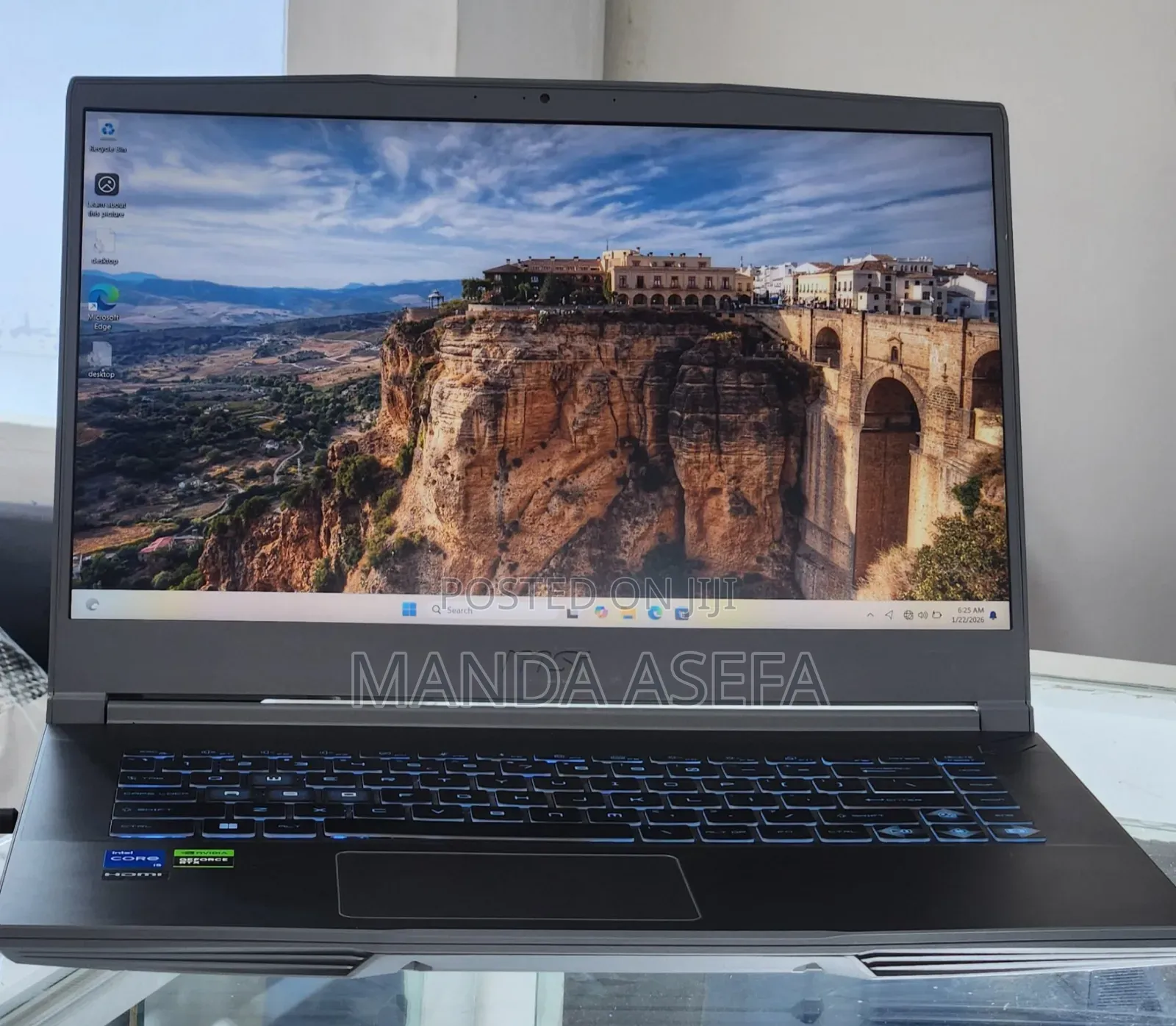 New Laptop MSI 16GB Intel Core I5 SSD 512GB