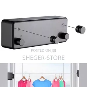 Orginal Retractable Double Clothline (እያንዳንዳቸው 4.2 ሜትር የሚረዝሙ ገመዶች)