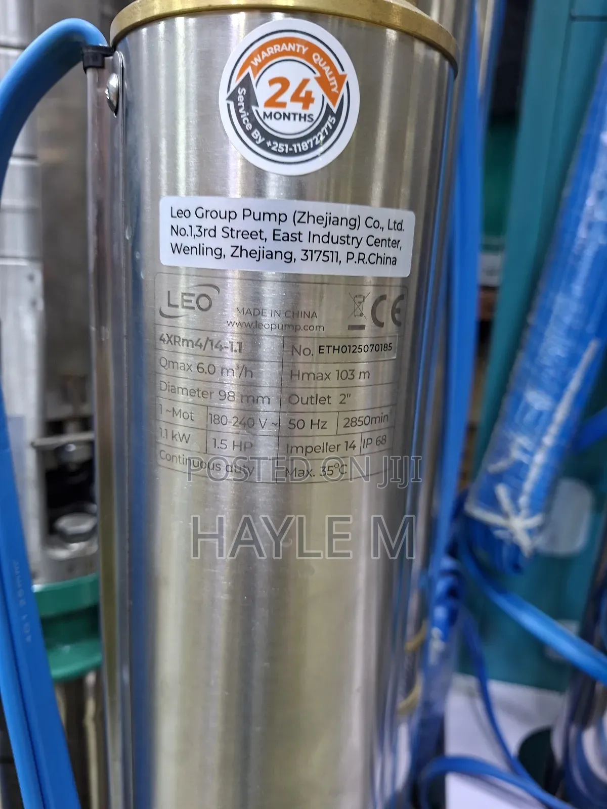 Borehole Pump 1.5hp