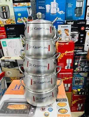 Casio Cookware Set 5 ፍሬ የብረት ድስት