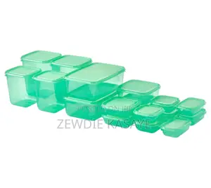 Ikea Food Container, Set of 17, Green