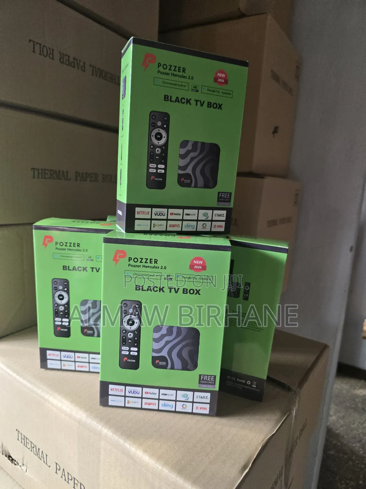 Pozzer TV Box 2026 New 12gb Ram/256gb Storage