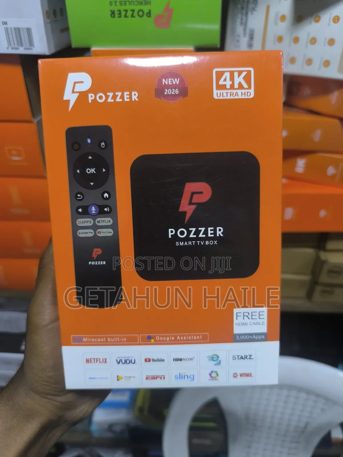 Pozzer Smart TV Box (ቲቪ ስማርት ማድረጊያ)- Android TV Box With 128gb Storage