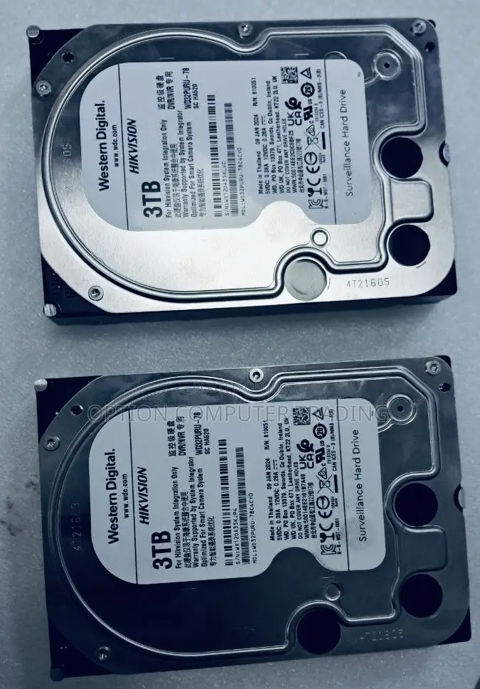 Western Digital 3tb Hikvision Surveillance Hard Drive