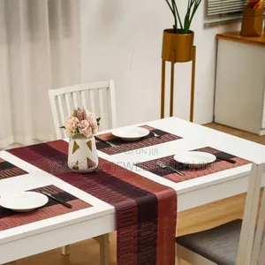 High Quality Table Mat Placements With Runner የመመገቢያ ጠረቤዛ ምንጣፍ