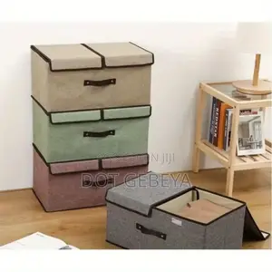 Dust Proof Foldable Storage Box With Lid