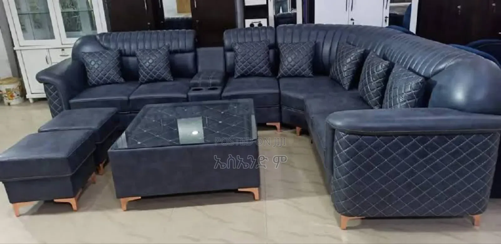 Purely Plush Sofa With Table Design