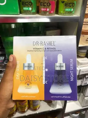 Dr. Rashel Vitamin C Retinol Day Night Face Serum Set (2in1)