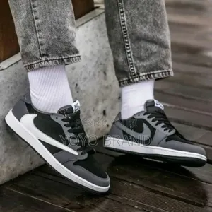 Air Jordan Travis*Scott Black Grey Fashion Sneaker