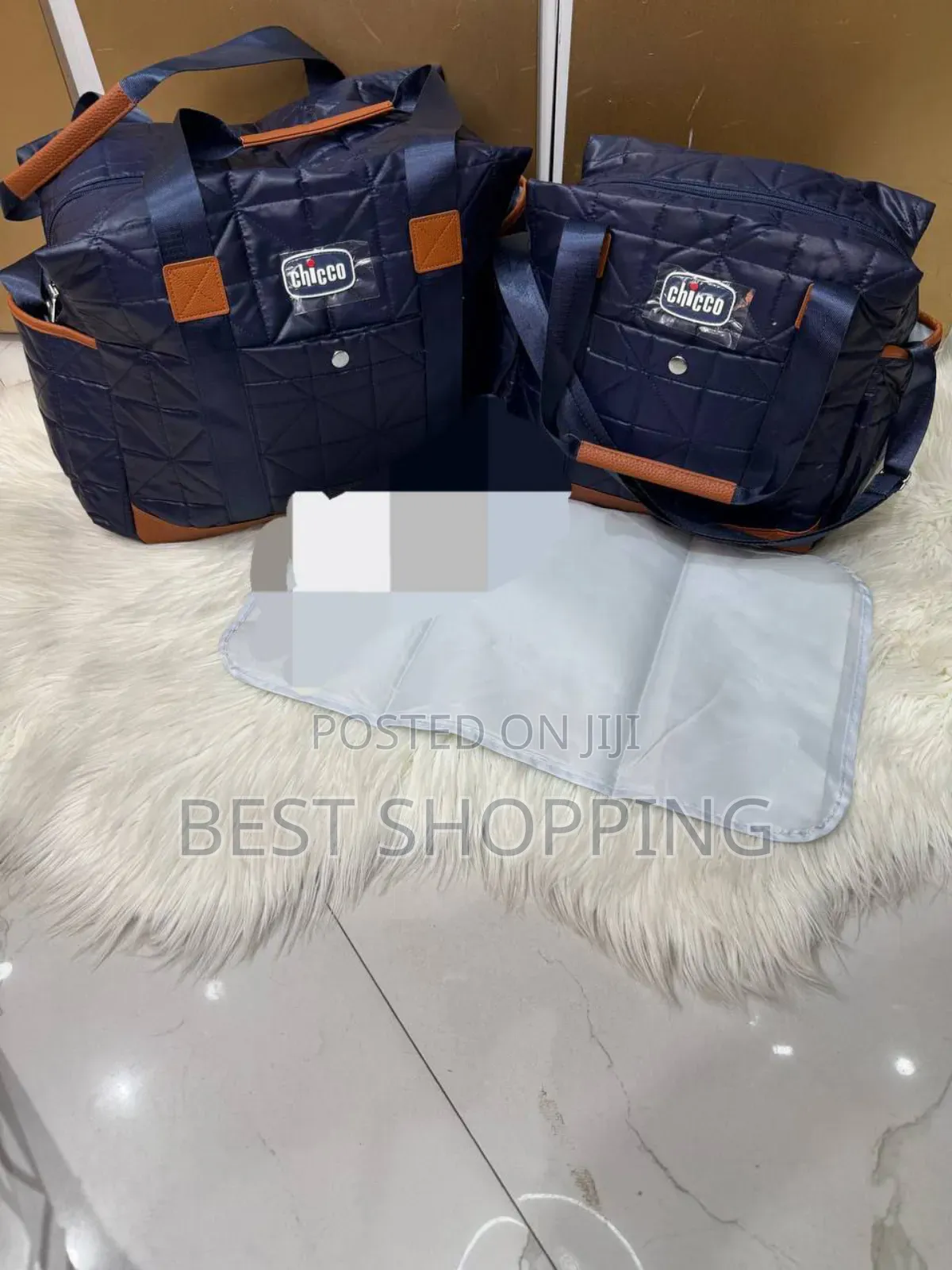 Chicco 4 in 1 Leather Mother Bag ሌዘር Big Size