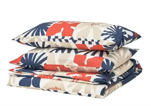 Ikea Hylsnejlika Duvet Cover and 2 Pillowcases 150 Cm by 200 Cm