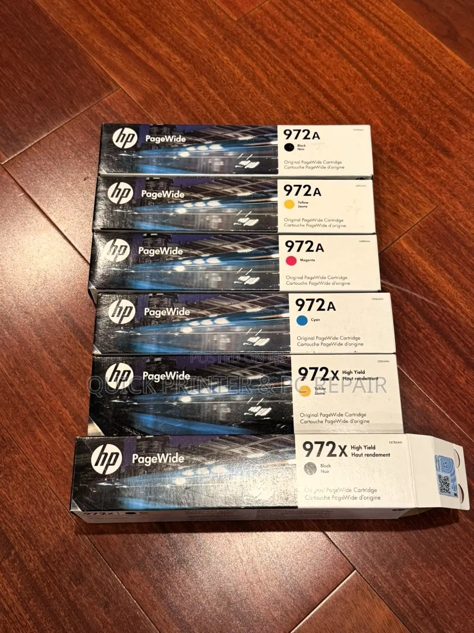Hp Page Wide Pro MFP 477dw Printer Ink Cartridge Hp 973x and Hp 972a