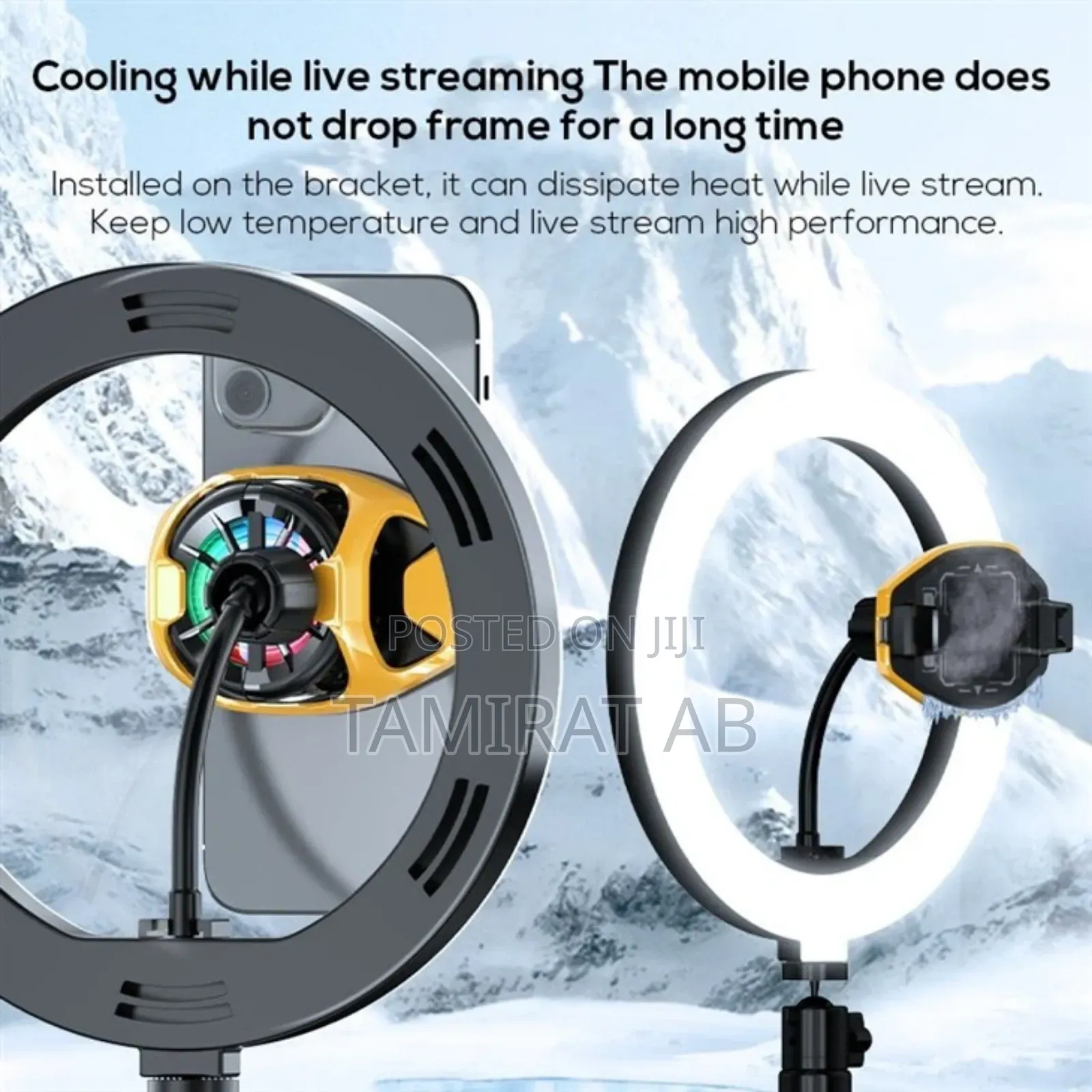 Memo Dl22 Outdoor Live Streaming Phone Cooler Back Clip Style - Black