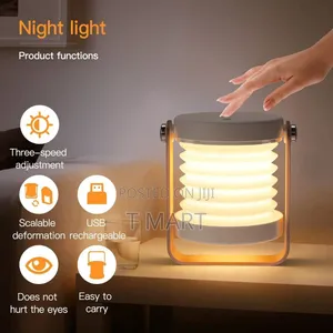 Foldable Led Bedside Table Lamp