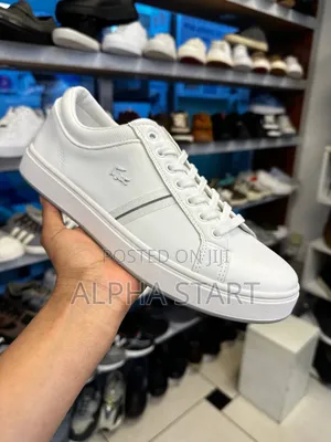 Lacoste High Master Quality Flat White Color