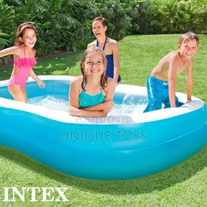 Inflatable Family Pool, 2.03*1.52m, 540l Capacity