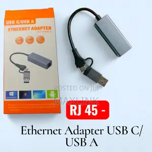 Ethernet Adapter-Rj45 to Usb C/A
