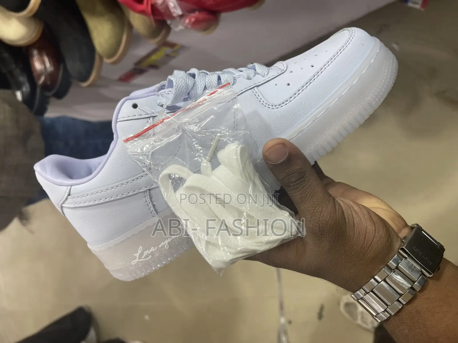 Nocata Broken White Leather Mens Premium Quality