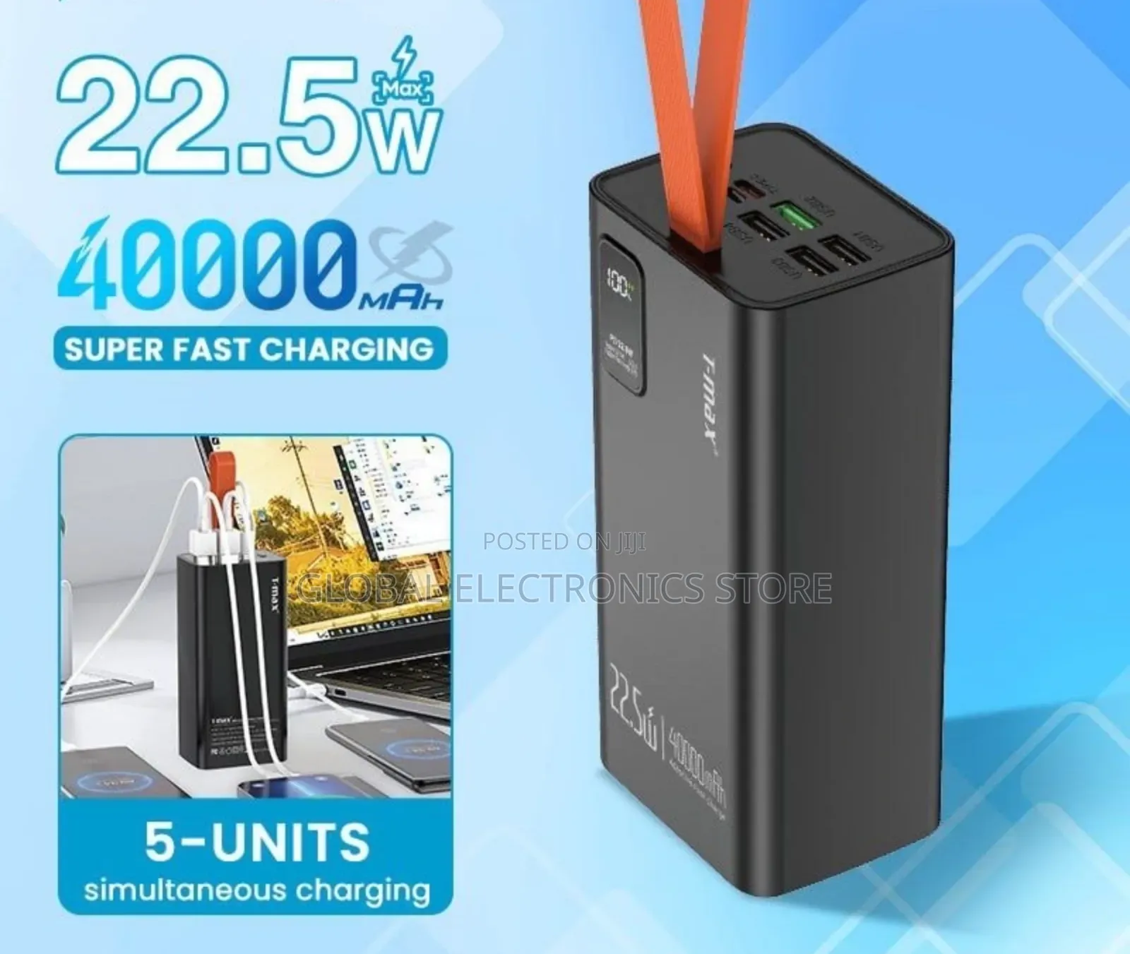 Original T-Max Fast Charging 40,000 Amp Power Bank