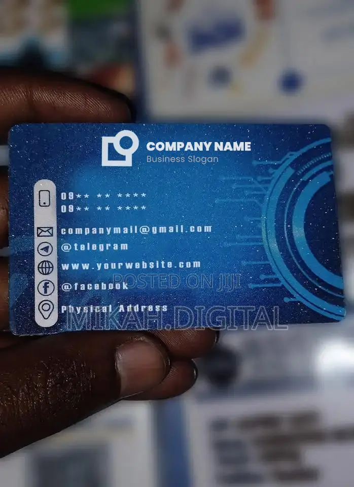 250 Or 300g Shining Mesh Business Card Design + Printing Free Delivery