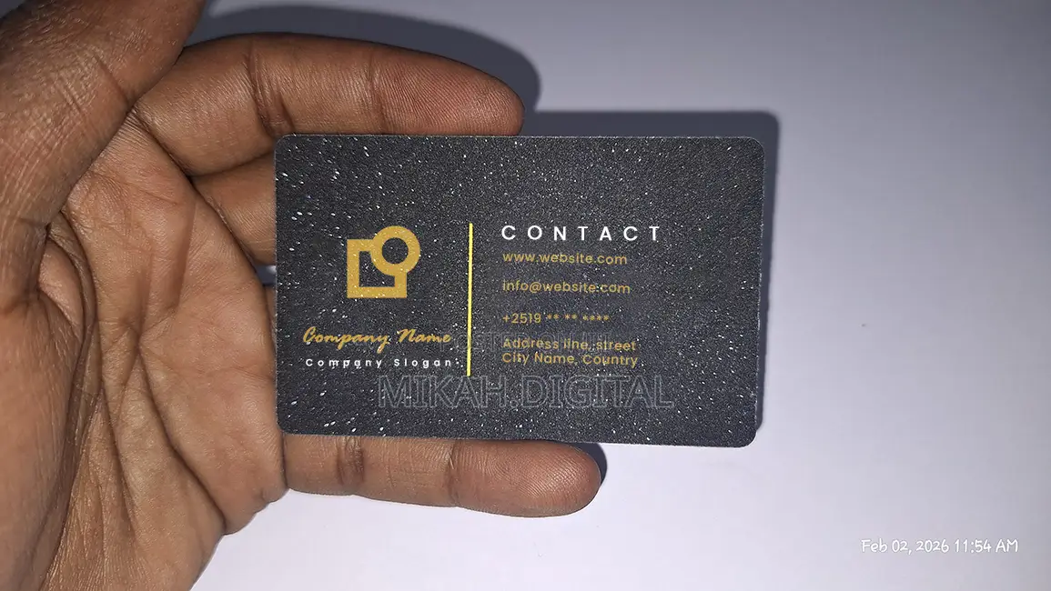 250 Or 300g Shining Mesh Business Card Design + Printing Free Delivery