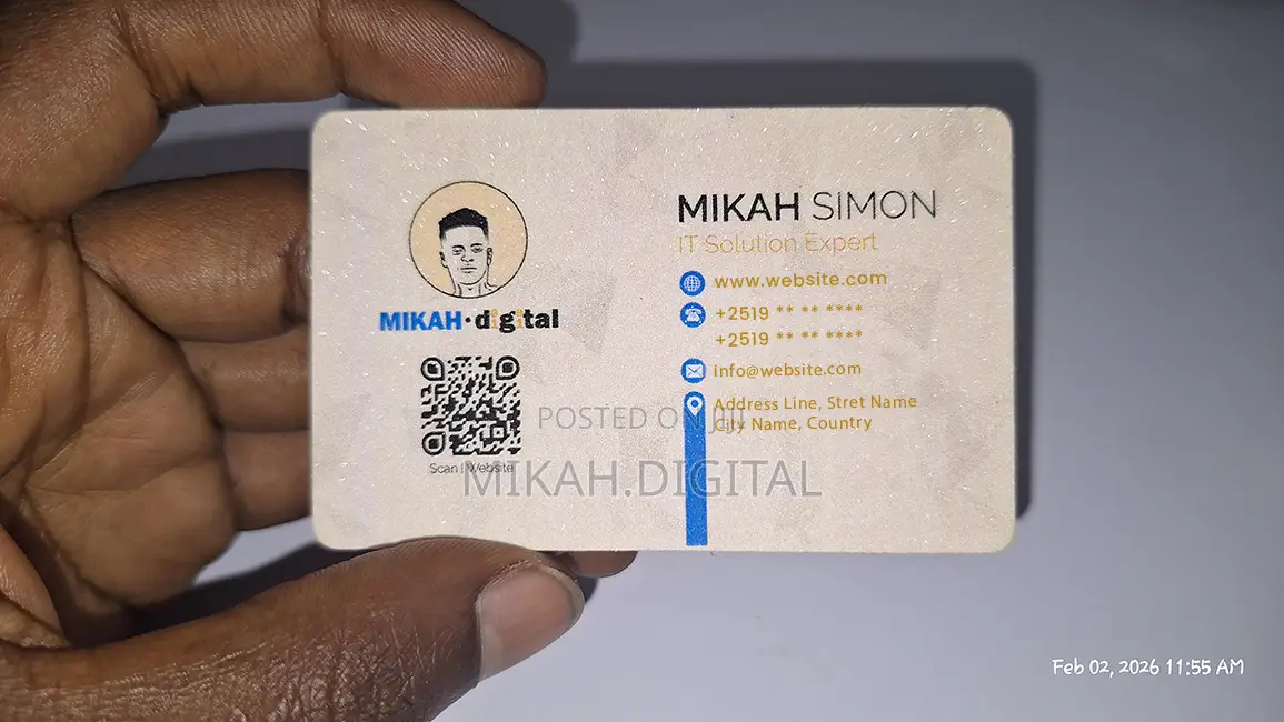 250 Or 300g Shining Mesh Business Card Design + Printing Free Delivery